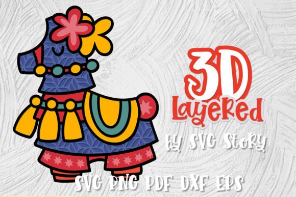 3d Piñata Layered Design Cinco De Mayo