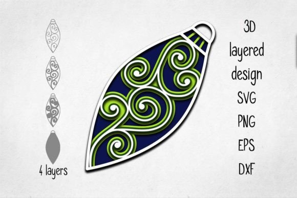 3D SVG Christmas Ornament Review