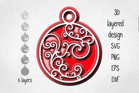 3D SVG Christmas Ornament Review
