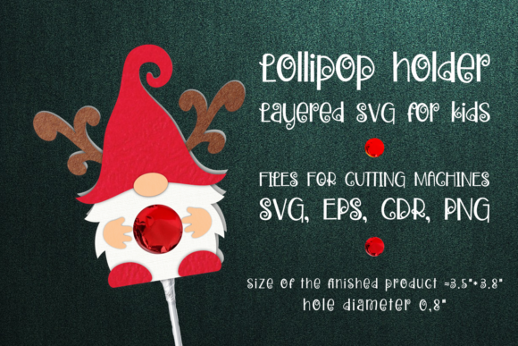 Christmas Gnome 3D SVG Design