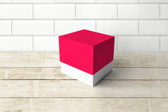 Cube Box with Lid SVG: 3D Shapes for Creative Design
