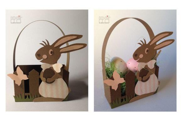 Easter Rabbit 3D SVG Shapes