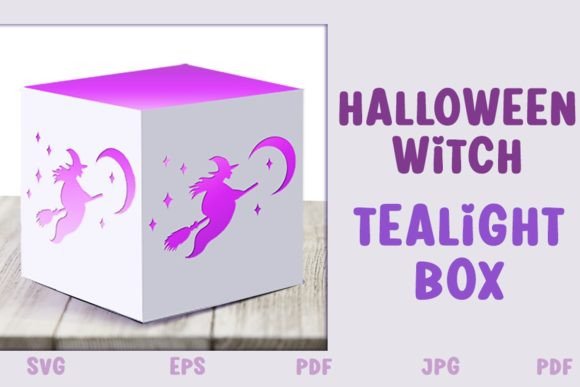 Halloween Tealight Box - SVG Cut File