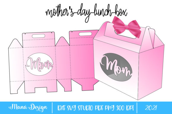 Mothers Day Lunch Box 3D SVG Shapes