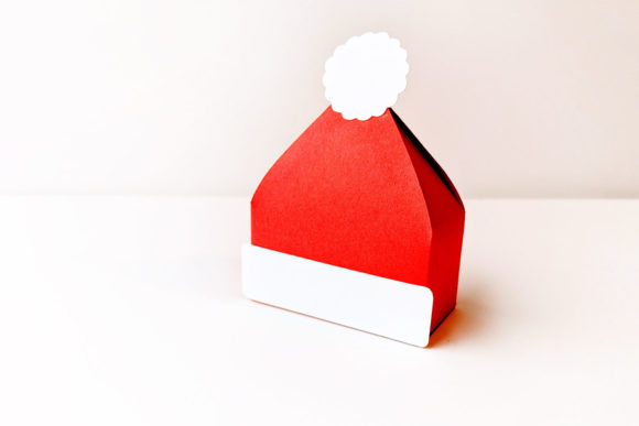 Santa Hat Gift Box SVG for Christmas Projects